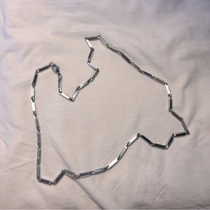 (SOLD) Stainless Steel Silver Toned Necklace Chain